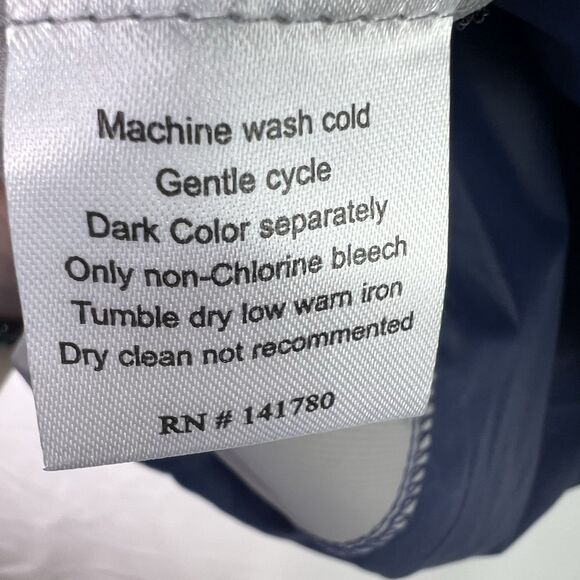 Bobby Jones X-H2O Golf Pullover Jacket Men’s Medium Navy Quarter Zip Waterproof - Picture 7 of 7